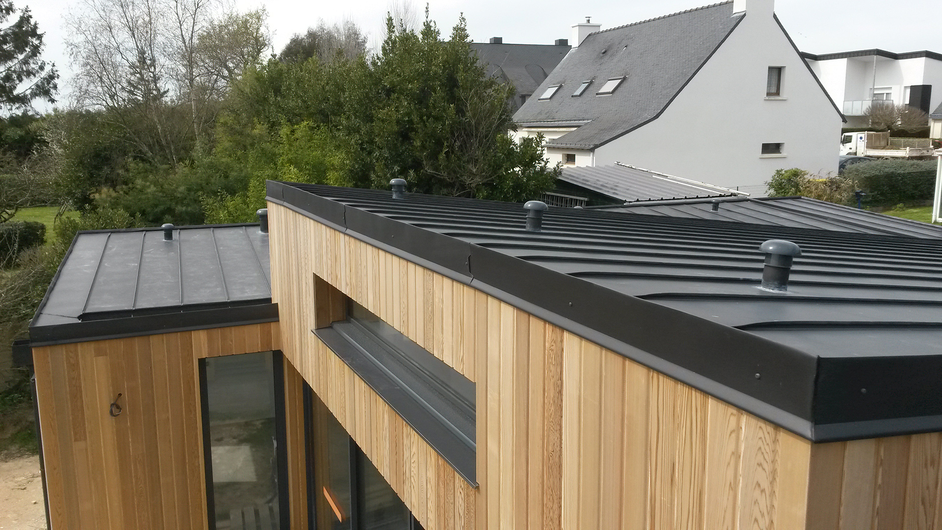 Couverture Zinc joint debout CEI 56